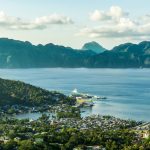 Skylines of Coron island in Palawan, the Philippines